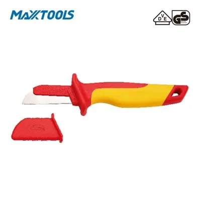 둥근 머리와 보호 기능이 있는 VDE 케이블 나이프